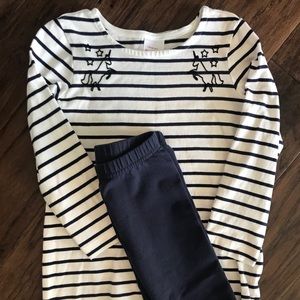 Hanna Andersson Girls Dress with Leggings